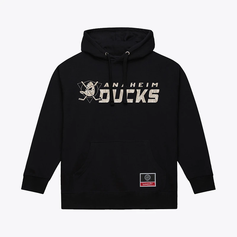 Men's Mitchell & Ness Black Anaheim Ducks True Timber Camo Hoodie