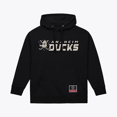 Men's Mitchell & Ness Black Anaheim Ducks True Timber Camo Hoodie