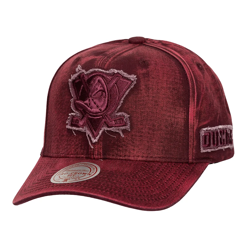 Men's Mitchell & Ness Purple Anaheim Ducks Downtown Pro Crown Snapback Hat