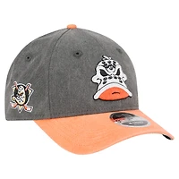 Men's New Era Black/Orange Anaheim Ducks Mascot 2-Tone 9FORTY Adjustable Hat