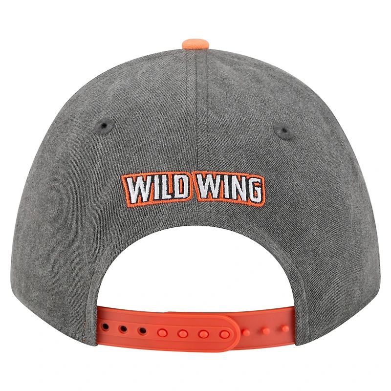 Men's New Era Black/Orange Anaheim Ducks Mascot 2-Tone 9FORTY Adjustable Hat