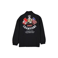 Men's New Era  Black Anaheim Ducks Champs Full-Snap Jacket