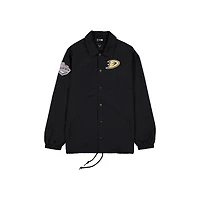 Men's New Era  Black Anaheim Ducks Champs Full-Snap Jacket