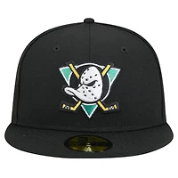 Men's New Era Black Anaheim Ducks Core 59FIFTY Fitted Hat