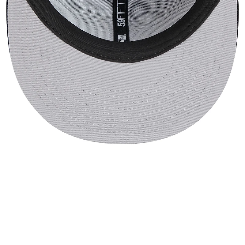 Casquette ajustée New Era Core 59FIFTY noire pour homme, motif Anaheim Ducks