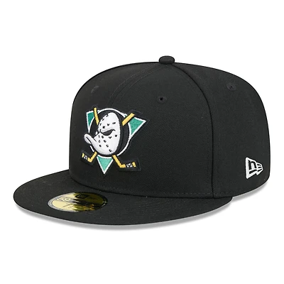 Men's New Era Black Anaheim Ducks Core 59FIFTY Fitted Hat