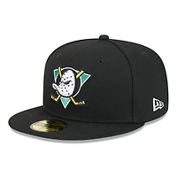 Casquette ajustée Anaheim Ducks Core 59FIFTY de New Era pour homme, noire