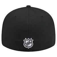 Men's New Era  Black Anaheim Ducks Freedom Pre-Curved 59FIFTY Fitted Hat