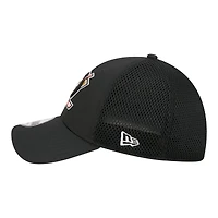 Men's New Era  Black Anaheim Ducks Logo 39THIRTY Flex Hat