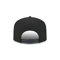 Men's New Era Black Anaheim Ducks Script A-Frame 9FIFTY Snapback Hat