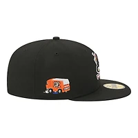 Men's New Era  Black Anaheim Ducks Zamboni 59FIFTY Fitted Hat