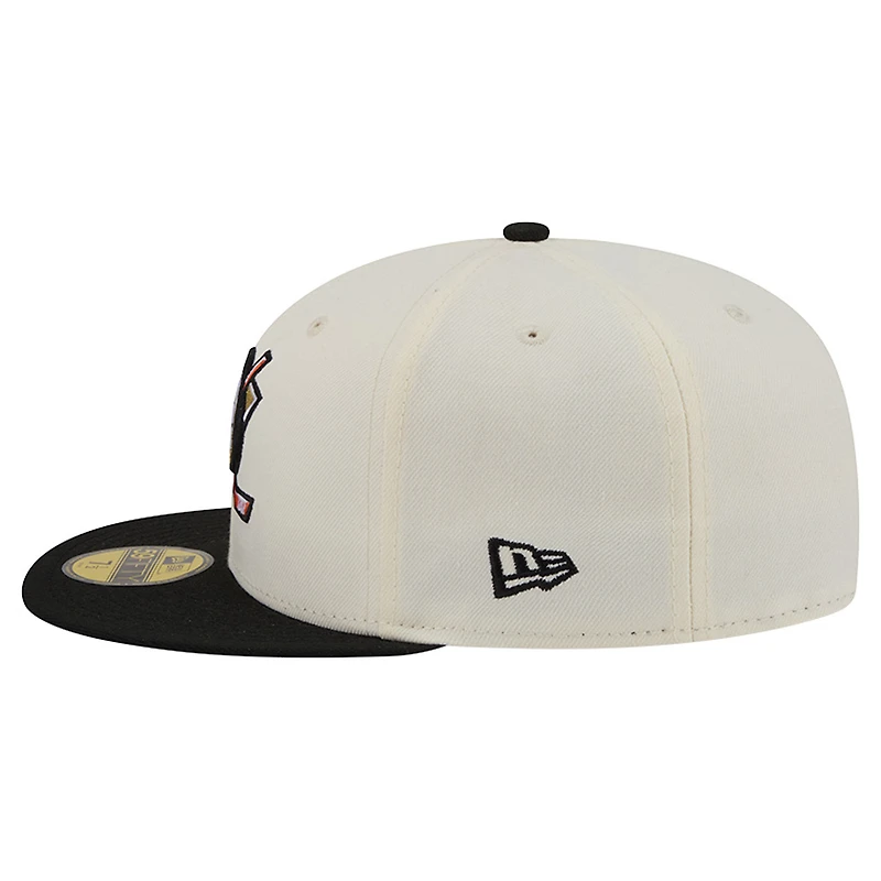 Men's New Era Cream Anaheim Ducks 250th Anniversary of the United States Two-Tone 59FIFTY Fitted Hat
