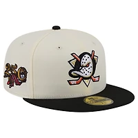 Men's New Era  Cream Anaheim Ducks 250th Anniversary of the United States Two-Tone 59FIFTY Fitted Hat