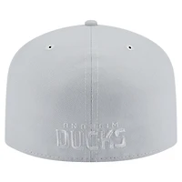 Casquette ajustée A-Frame 59FIFTY pour homme avec pack de couleurs des Ducks d'Anaheim gris New Era
