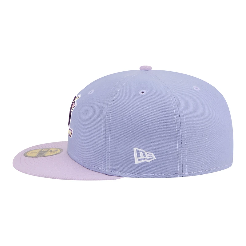 Men's New Era Light Purple/Purple Anaheim Ducks Lavender Bloom 59FIFTY Fitted Hat