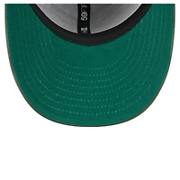 Men's New Era Olive Anaheim Ducks Tonal Florals 59FIFTY Fitted Hat