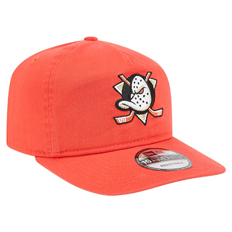 Casquette ajustable orange New Era Anaheim Ducks 19TWENTY pour homme