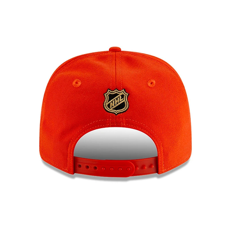 Men's New Era  Orange Anaheim Ducks 9SEVENTY COOLERA Adjustable Hat