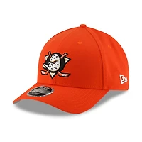 Casquette ajustable New Era COOLERA 9FORTY M-Crown orange Anaheim Ducks pour homme