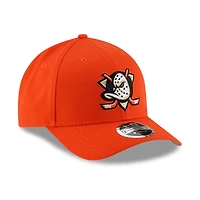 Casquette ajustable New Era COOLERA 9FORTY M-Crown orange Anaheim Ducks pour homme