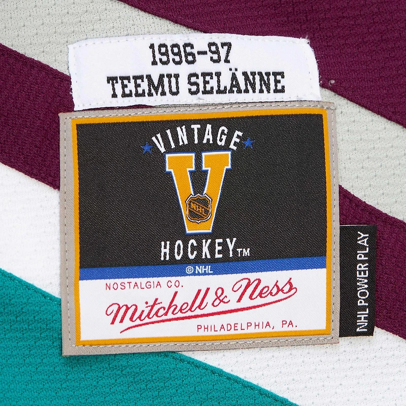 Maillot Teemu Selanne violet Anaheim Ducks 1996-97 Power Play pour hommes
