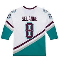 Men's Teemu Selanne White Anaheim Ducks 1996-97 Power Play Jersey