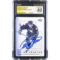 Teemu Selanne Anaheim Ducks Autographed 2000-01 Upper Deck Reserve #3 CGC Fanatics Witnessed Authenticated Auto 10 Card