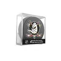 The Sports Vault Anaheim Ducks Four-Piece Puck Coaster Set