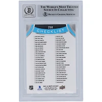 Carte de recrue 10 authentifiée signée Trevor Zegras des Ducks d'Anaheim, MVP Upper Deck 2021-22 #250 de Beckett Fanatics