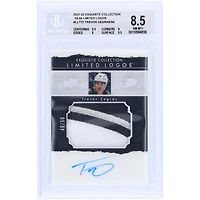 Carte 8.5 authentifiée BGS autographiée par Trevor Zegras Anaheim Ducks 2021-22 Upper Deck The Cup Limited Logos Relic #LLT-TZ #40/50 - Sous-grades 9.5,9,8,9.5