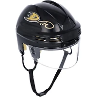 Casque mini noir autographié par Trevor Zegras des Anaheim Ducks