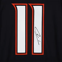 Maillot authentique adidas dédicacé par Trevor Zegras Black Anaheim Ducks # 11