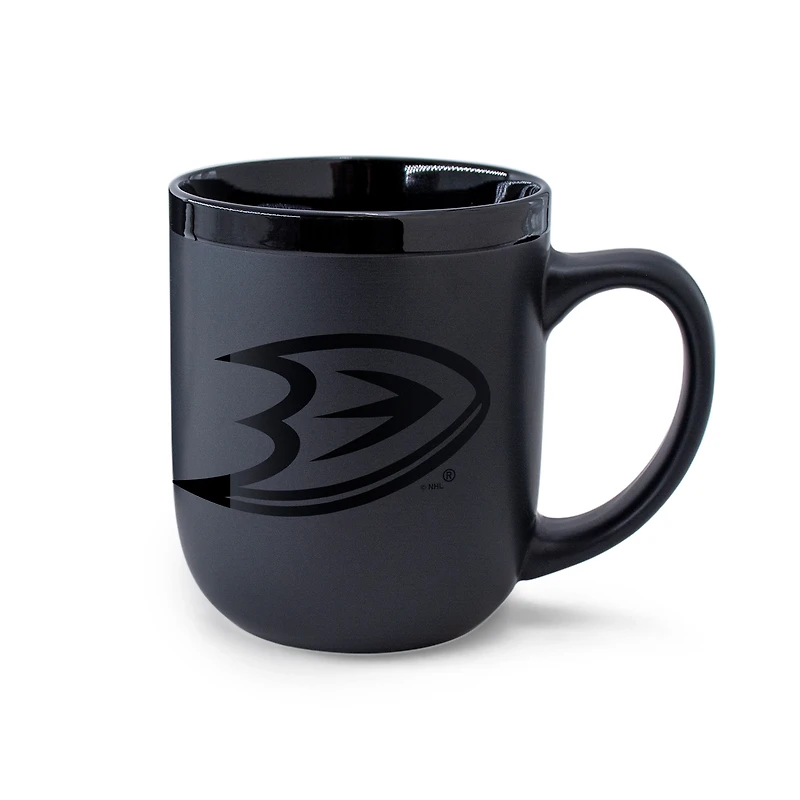 WinCraft Anaheim Ducks 17oz. Black Tonal Ceramic Mug