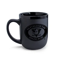 Mug en céramique noire ton sur ton WinCraft Anaheim Ducks de 50 cl
