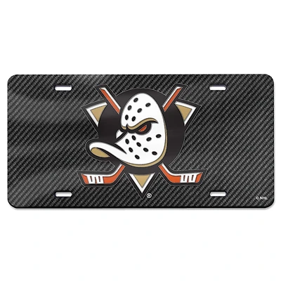WinCraft Anaheim Ducks  Laser Cut Metallic Acrylic License Plate