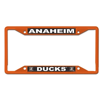 Cadre de plaque d'immatriculation en métal WinCraft Anaheim Ducks