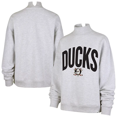 Women's '47 Heather Gray Anaheim Ducks Subtle Muse Sweatshirt