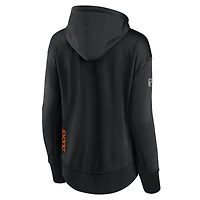 Women's Fanatics Black Anaheim Ducks Authentic Pro Rink Full-Zip Hoodie