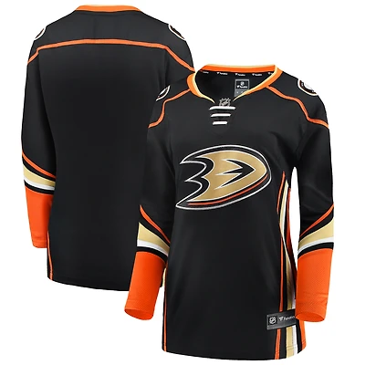 Women's Fanatics Black Anaheim Ducks Home Breakaway Jersey