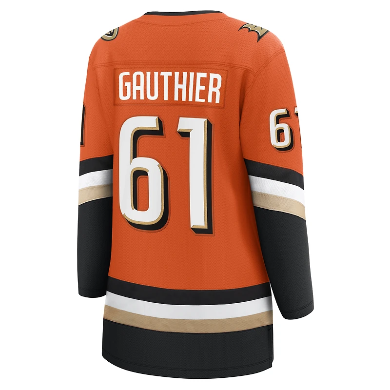Maillot domicile orange des Ducks d'Anaheim pour femmes
