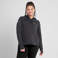 Sweat à capuche authentique Pro pour femmes Fanatics Heather Charcoal Anaheim Ducks
