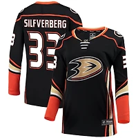 Maillot Breakaway des Ducks d'Anaheim noir Jakob Silfverberg Fanatics pour femmes