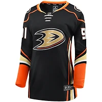 Women's Fanatics Leo Carlsson Black Anaheim Ducks Home Breakaway Player Jersey