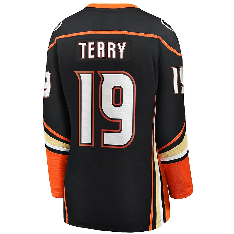 Women's Fanatics Troy Terry Black Anaheim Ducks Home Team Breakaway Player Jersey