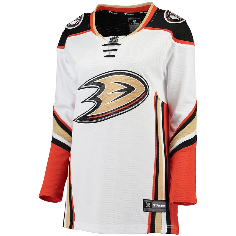 Maillot Breakaway extérieur des Ducks d'Anaheim Fanatics blanc pour femmes