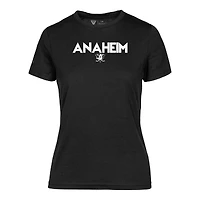 T-shirt capsule Maddox City pour femme, noir, Anaheim Ducks
