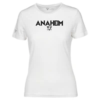 Women's Levelwear  White Anaheim Ducks Maddox City Capsule T-Shirt