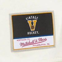 Women's Mitchell & Ness  Cream Anaheim Ducks Logo 3.0 Sweatshirt