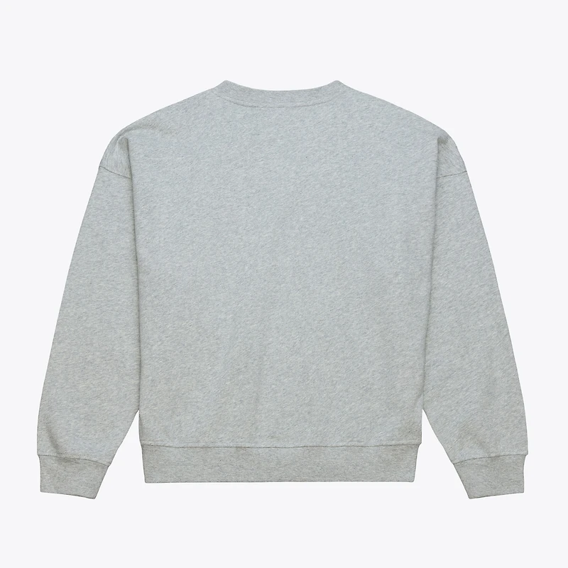 Sweat-shirt Mitchell & Ness gris chiné pour femme, motif Hockey Night des Ducks d'Anaheim
