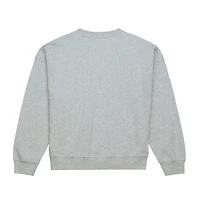 Women's Mitchell & Ness  Heather Gray Anaheim Ducks Hockey Night Sweatshirt